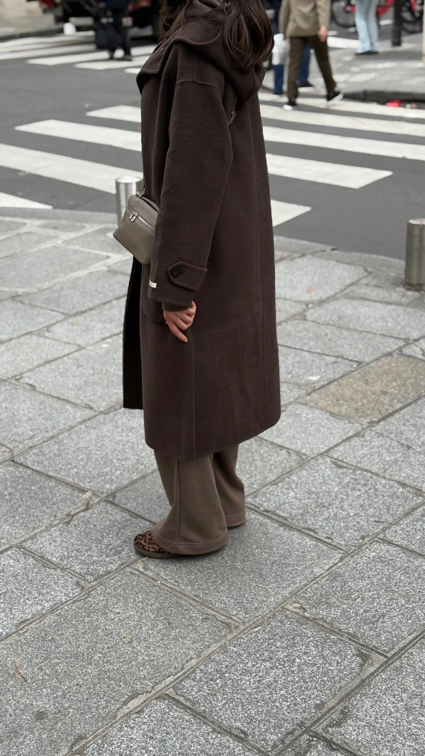 Manteau Choco 100% Laine – Fait main MissChadou