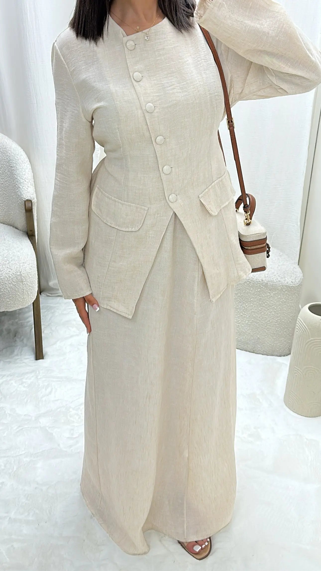 Veste cintrée et jupe longue victoria Miss Chadou