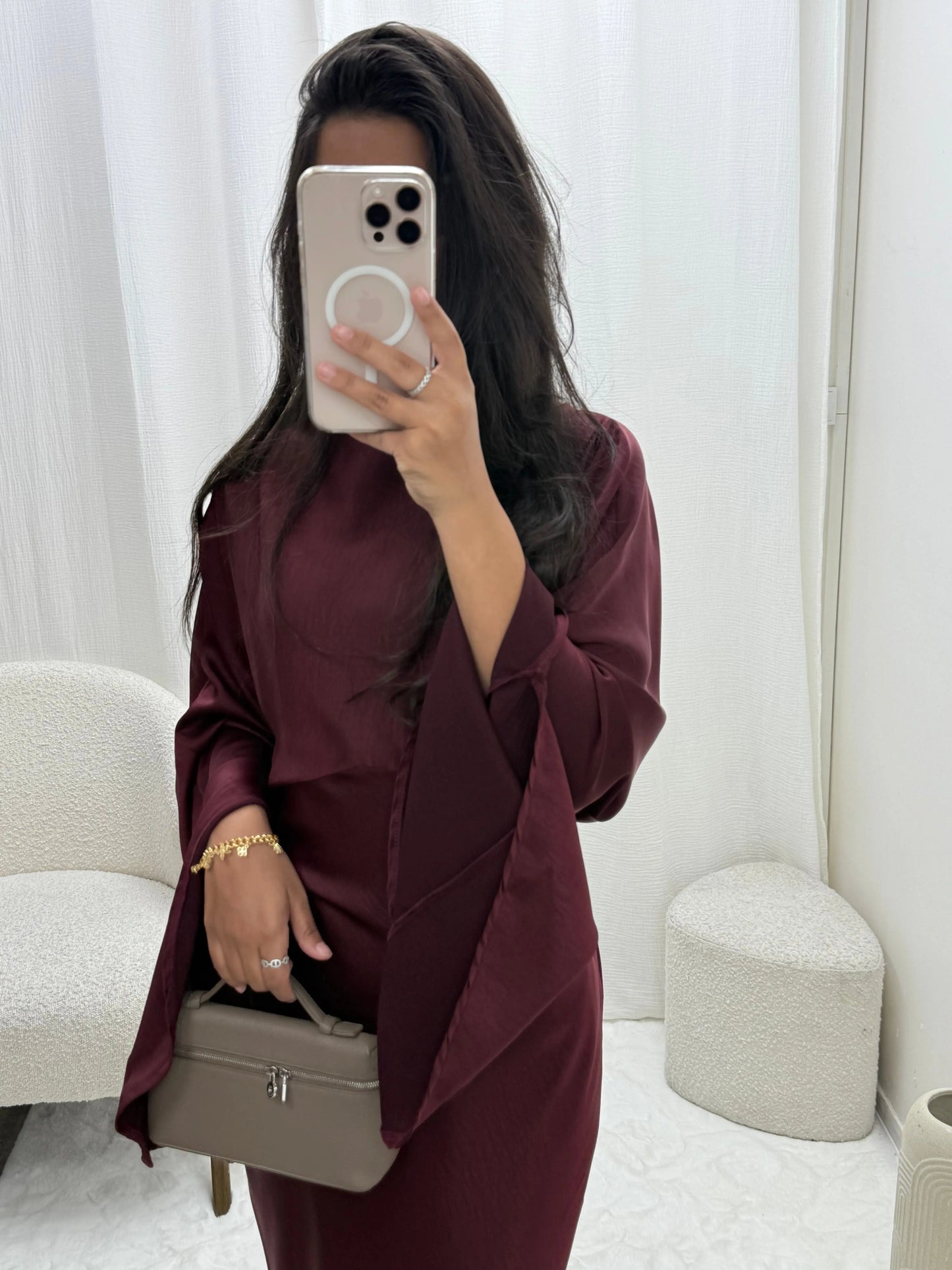 Robe Longue en Satin Irisa Miss Chadou