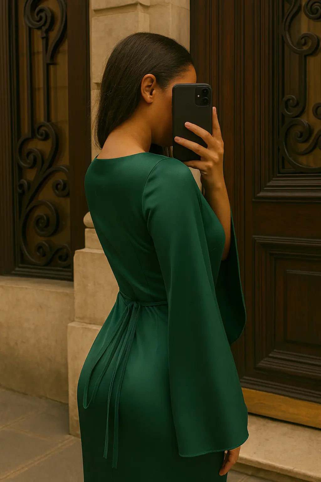 Robe Soirée en satin enaya Miss Chadou