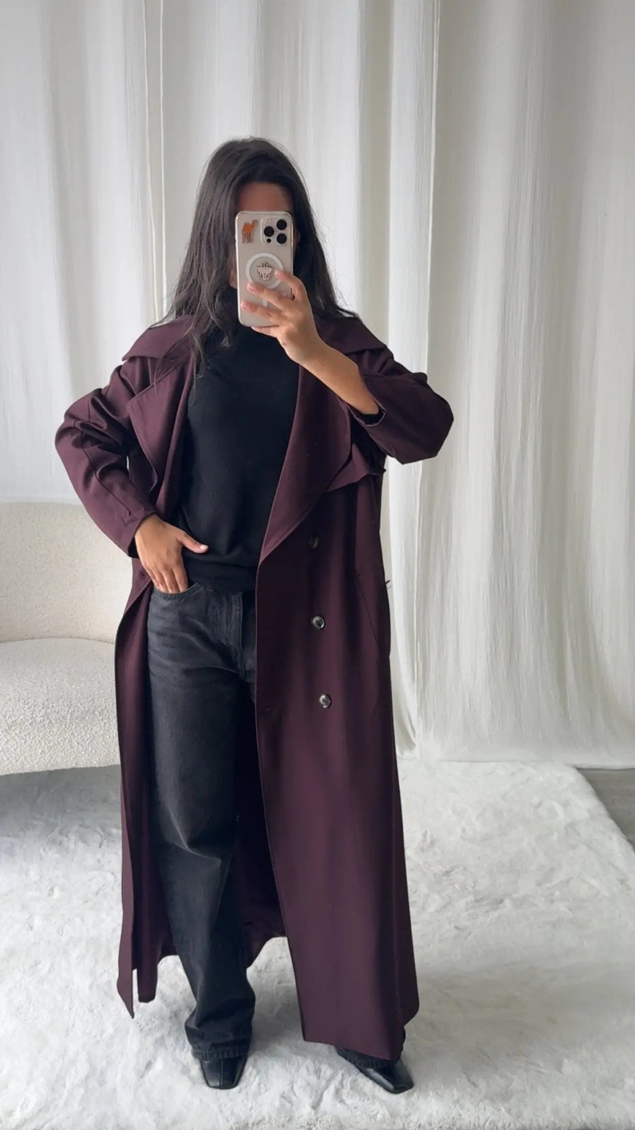 Trench Long Fluide Oversize Esma MissChadou