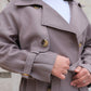 TRENCH OVERSIZE FLUIDE JULIA TAUPE