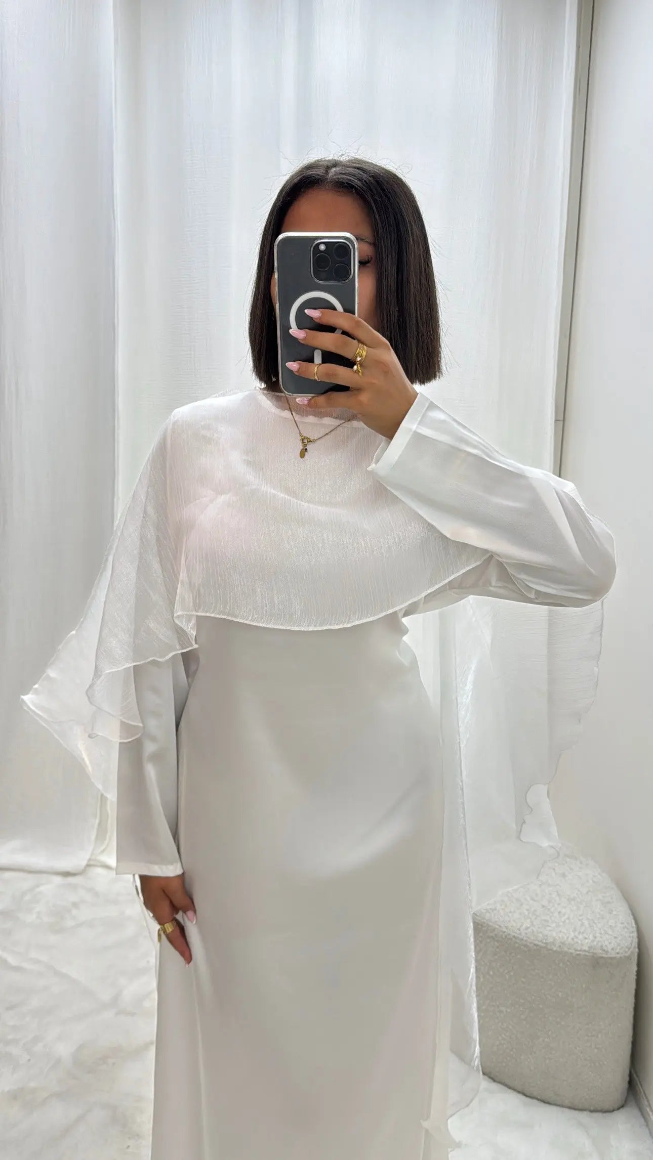 Robe Satinée avec Cape Olivia Miss Chadou