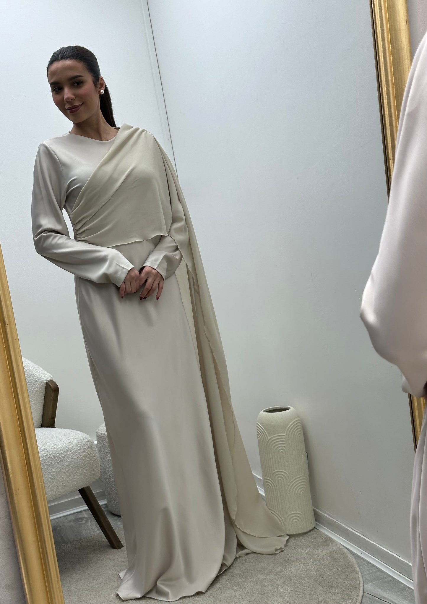 Robe Soirée en Satin à Cape Hind