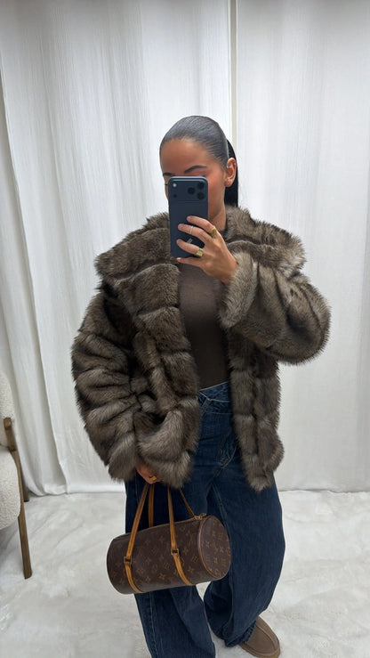 Manteau en Fausse Fourrure Vegan MissChadou