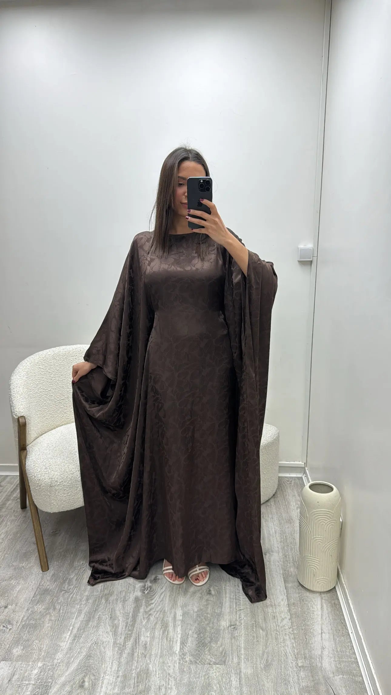 Abaya à manches chauves-souris racha Miss Chadou