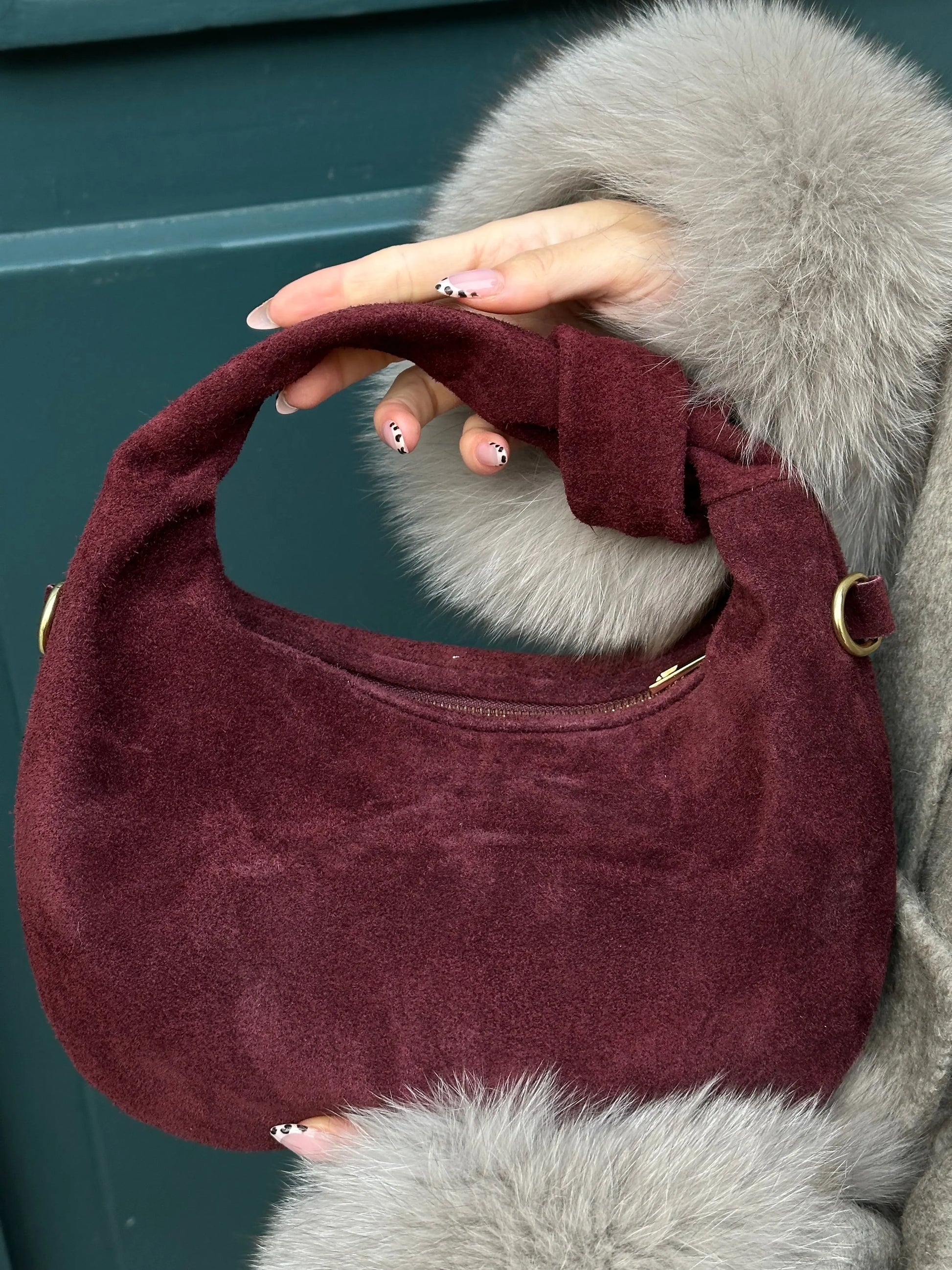 Sac en Cuir Bordeaux MissChadou