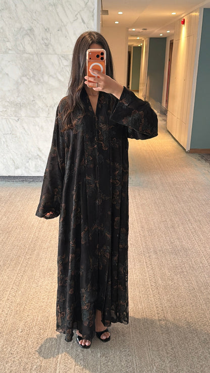 Abaya Dubai Collection Prestige Medinilla Transparente