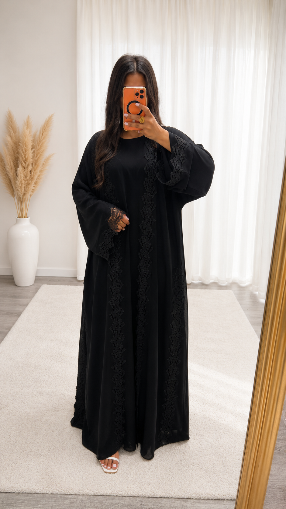 Kimono Al Barsha 3 Pièces Black Nidah Coréen Premium