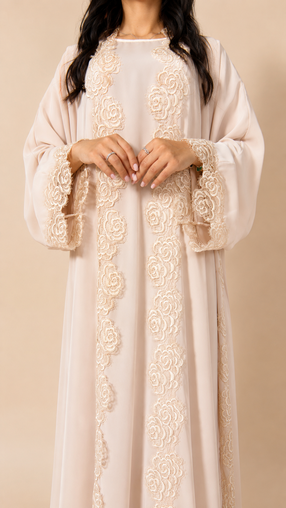Kimono Sultana Beige – Nidah Coréen Premium