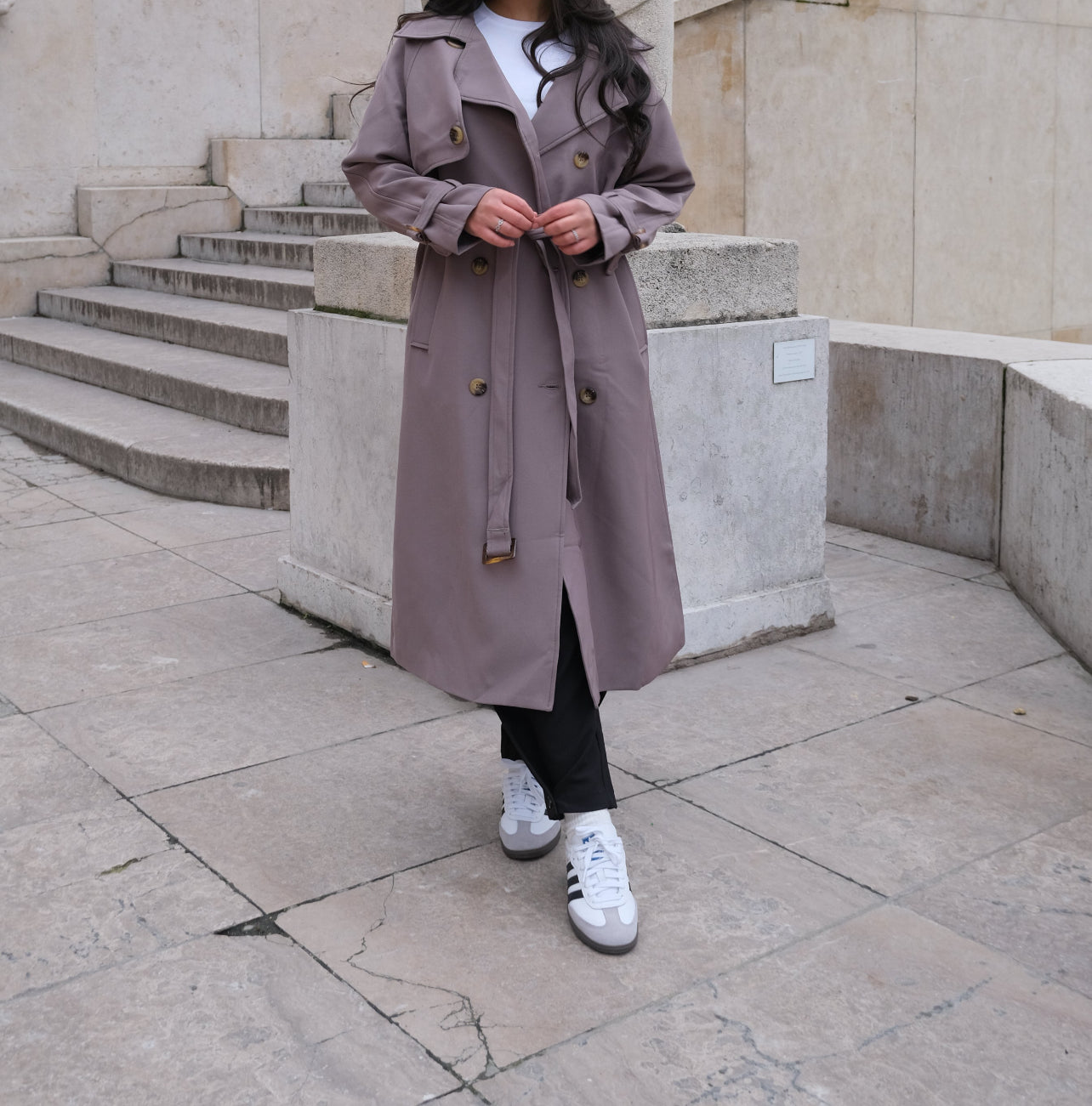 Trench Oversize Fluide Julia Taupe