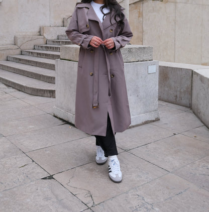 Trench Oversize Fluide Julia Taupe