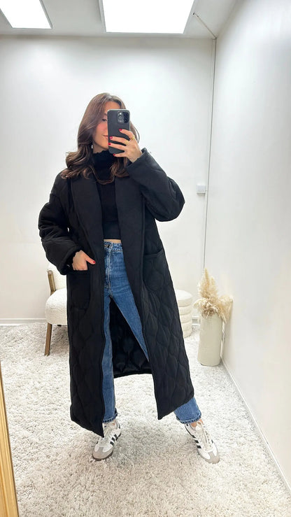 Manteau Long Oversize Matelassé Sira MissChadou