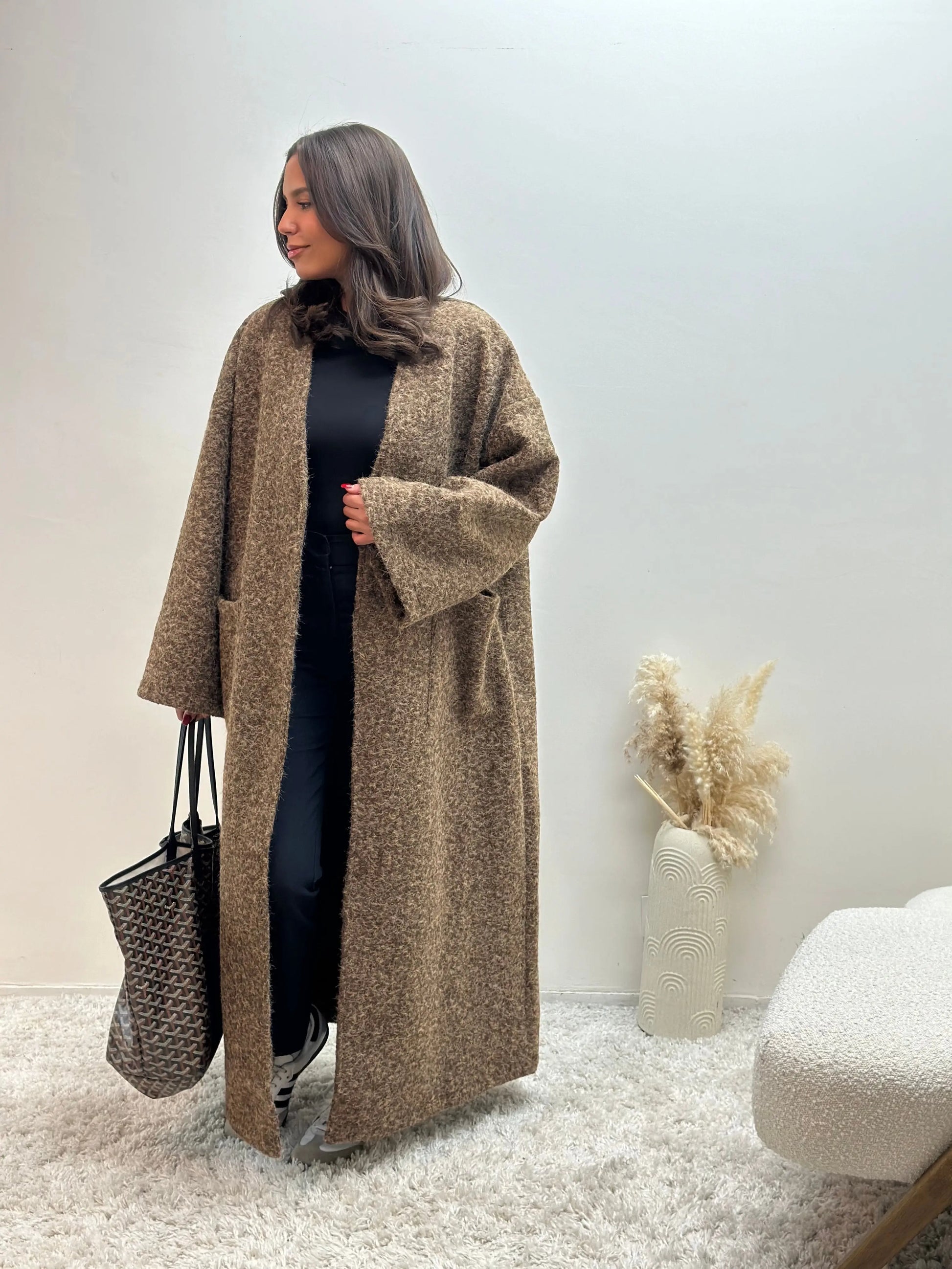 Manteau Oversize Marron Sara MissChadou