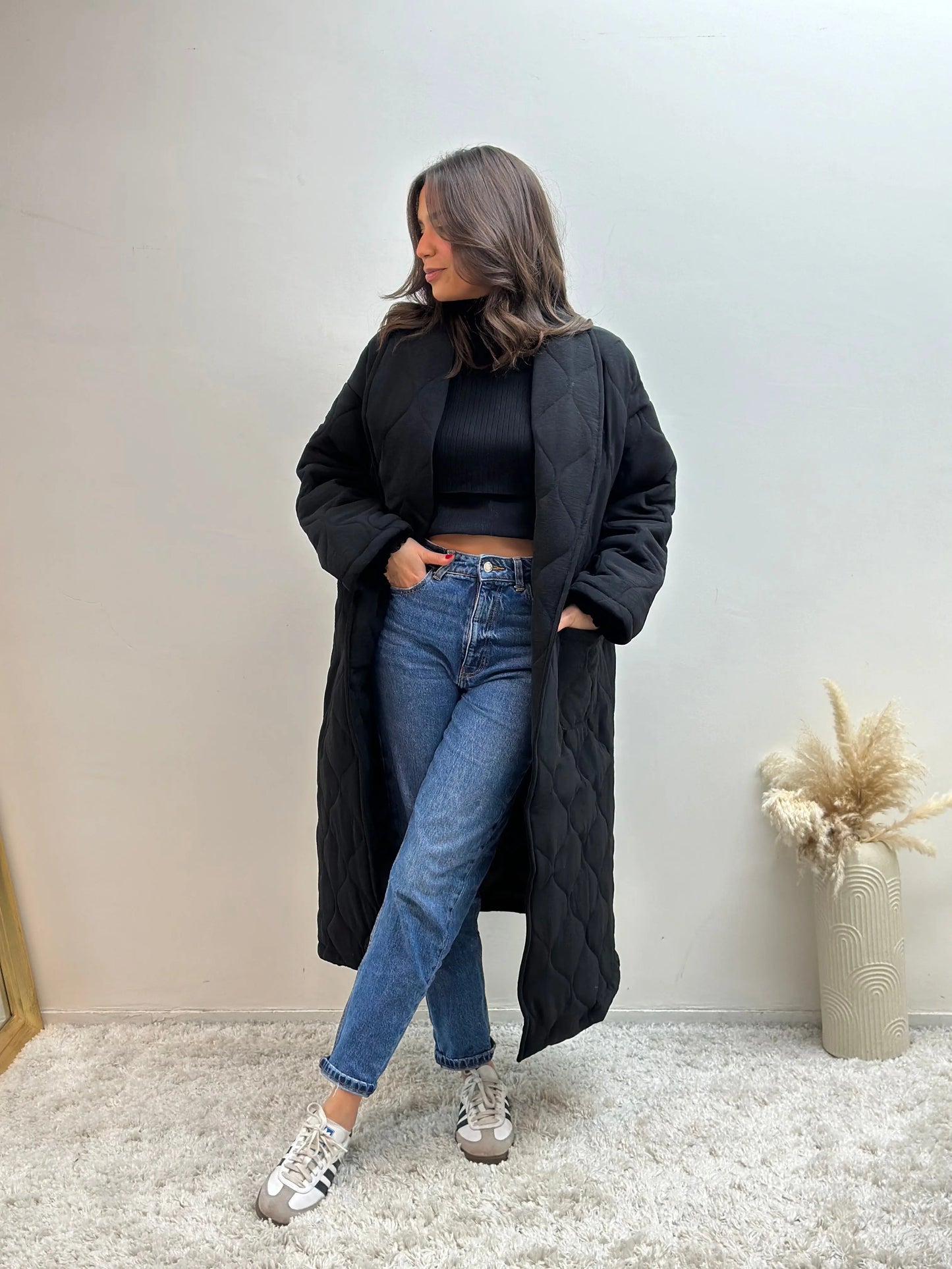 Manteau Long Oversize Matelassé Sira MissChadou