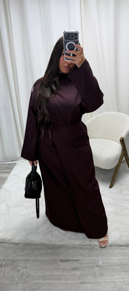 Ensemble Tunique Jupe – Coupe Blazer Élégante Miss Chadou