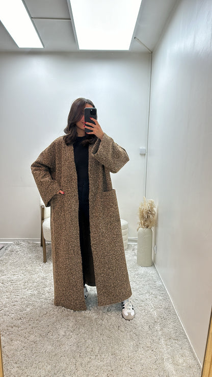 Manteau Oversize Marron Sara