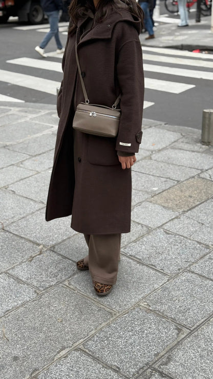 Manteau Choco 100% Laine – Fait main MissChadou