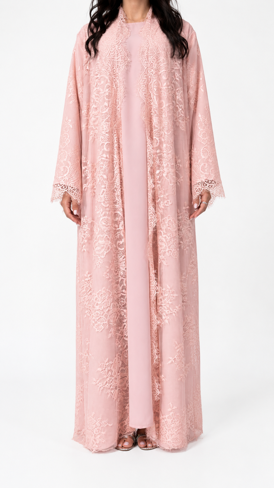 Kimono Reema Rose Poudré – Nidah Coréen Premium