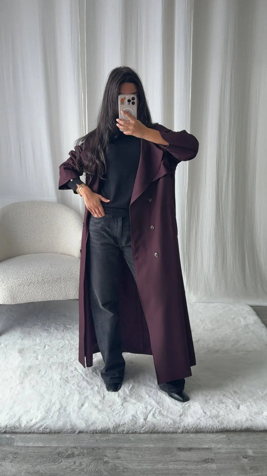 Trench Long Fluide Oversize Esma MissChadou