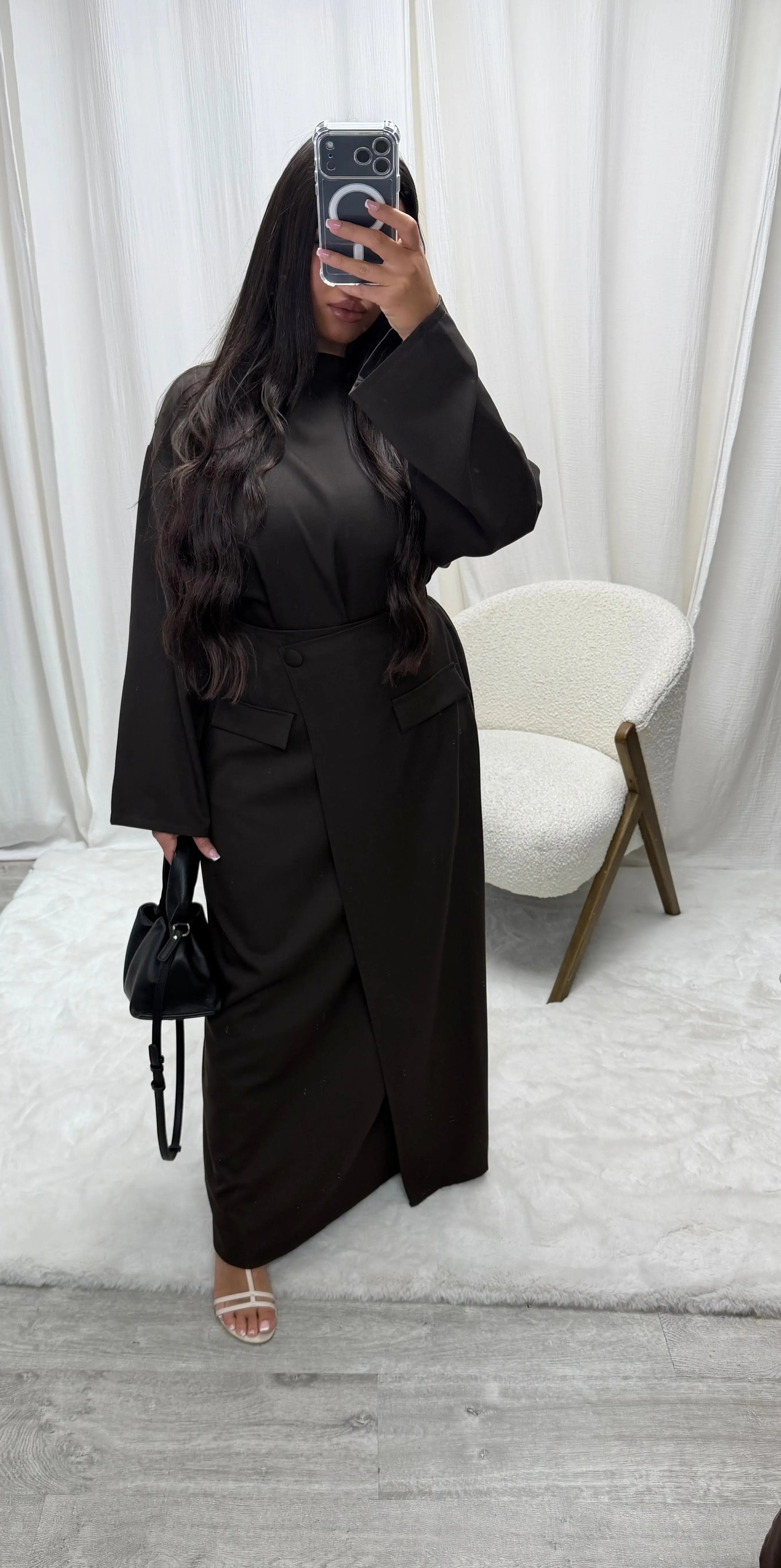 Ensemble Tunique Jupe – Coupe Blazer Élégante Miss Chadou