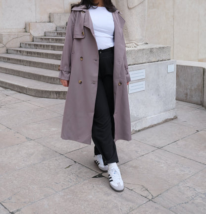 Trench Oversize Fluide Julia Taupe