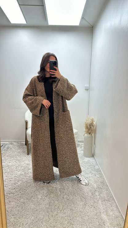 Manteau Oversize Marron Sara