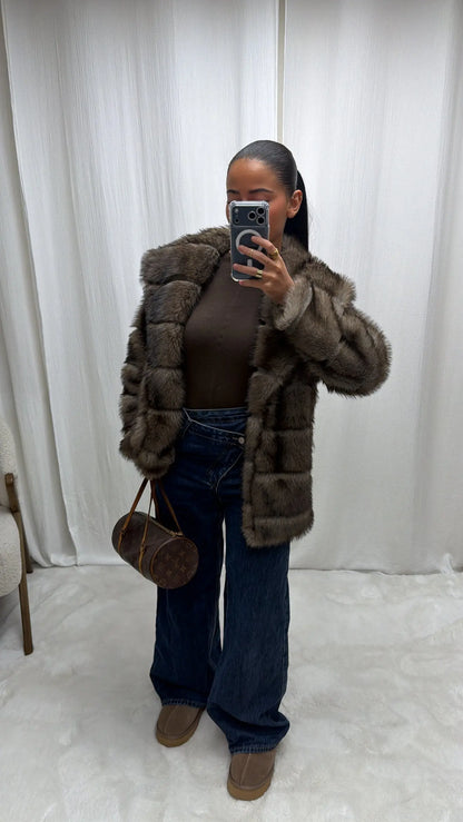 Manteau en Fausse Fourrure Vegan MissChadou