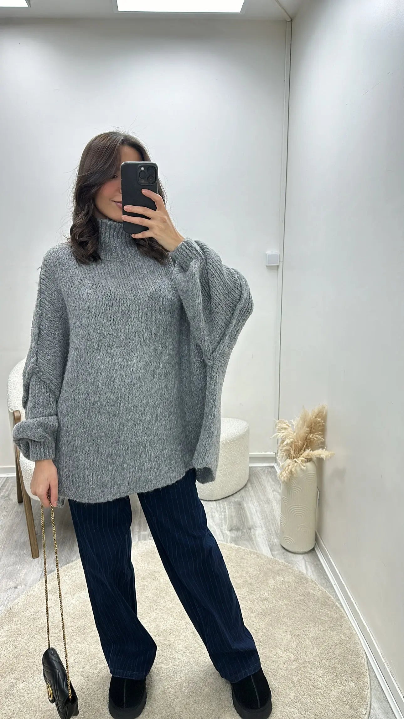 Pull Col Roulé Laine Oversize Aline MissChadou