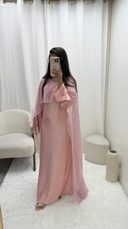 Robe Satinée avec Cape Olivia Miss Chadou