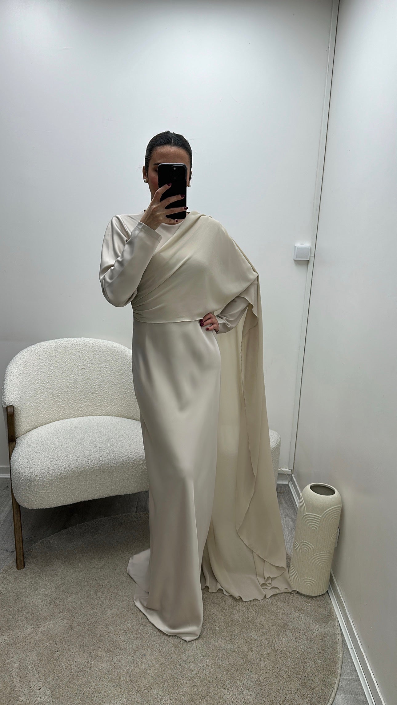 Robe Soirée en Satin à Cape Hind