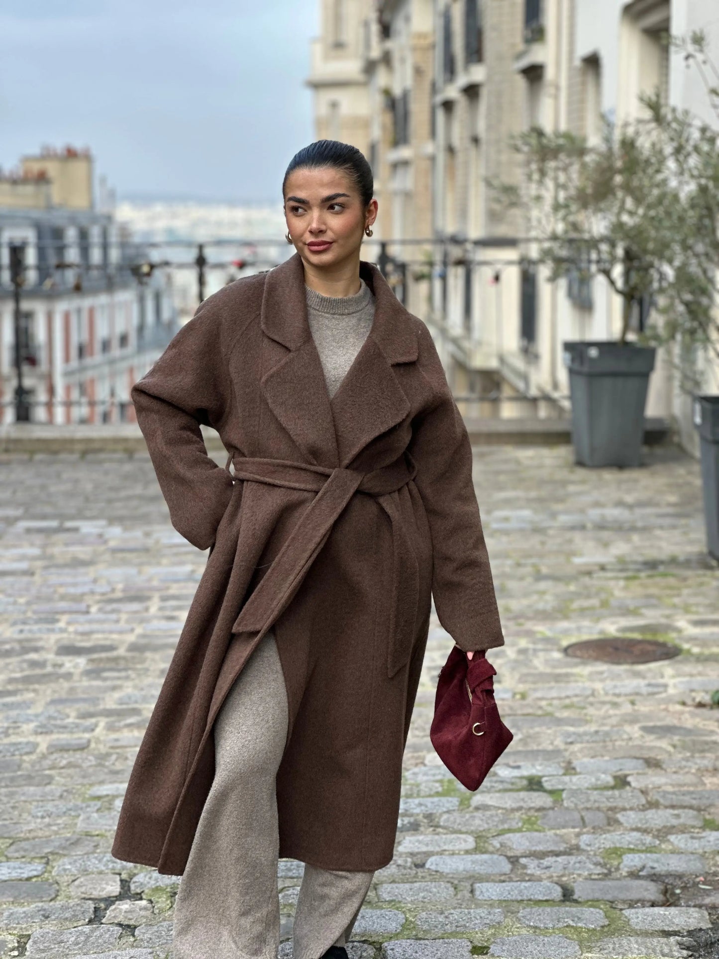 Manteau 100% Laine Fait à la Main Sacha MissChadou