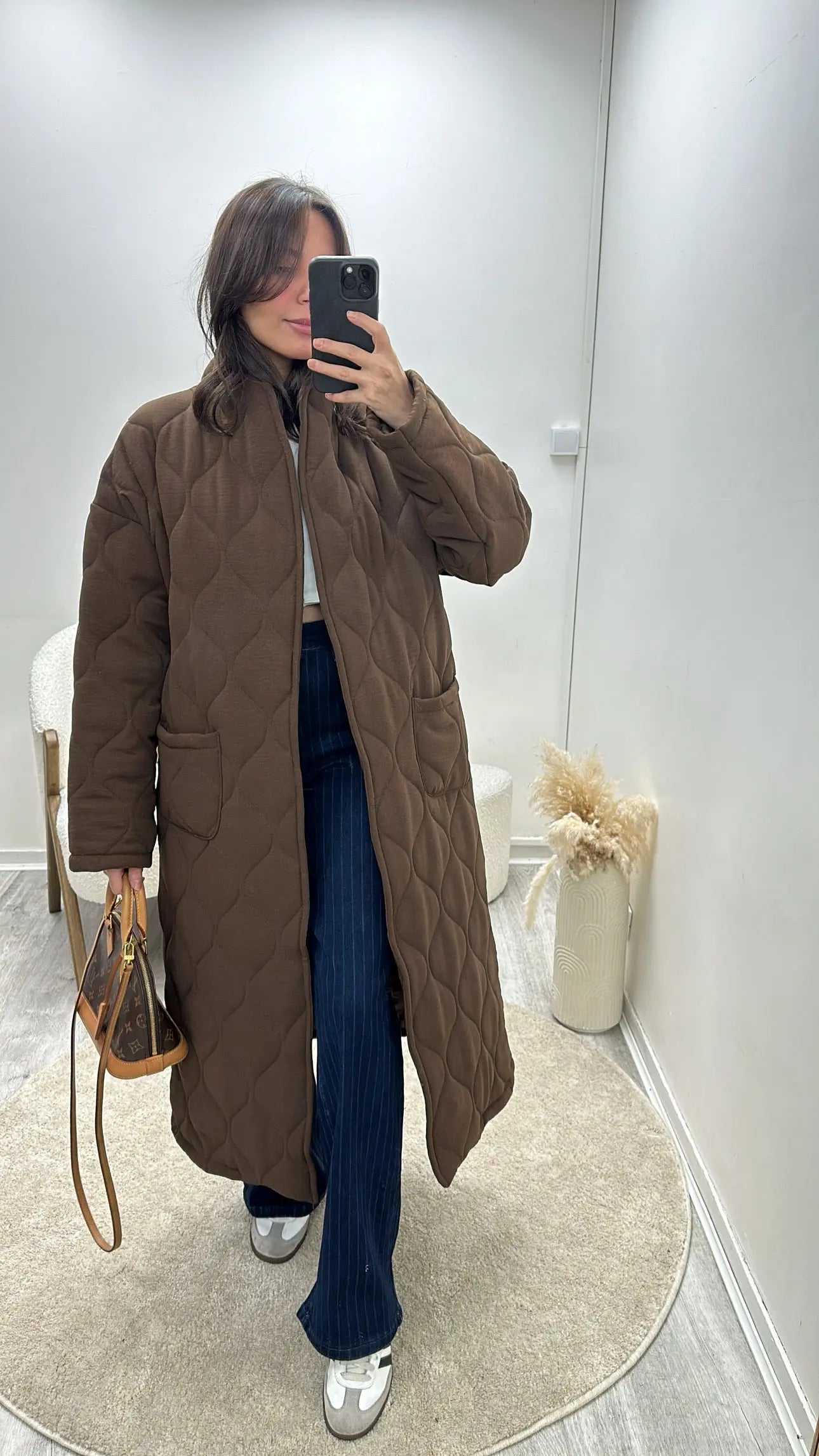 Manteau Long Oversize Matelassé Sira MissChadou