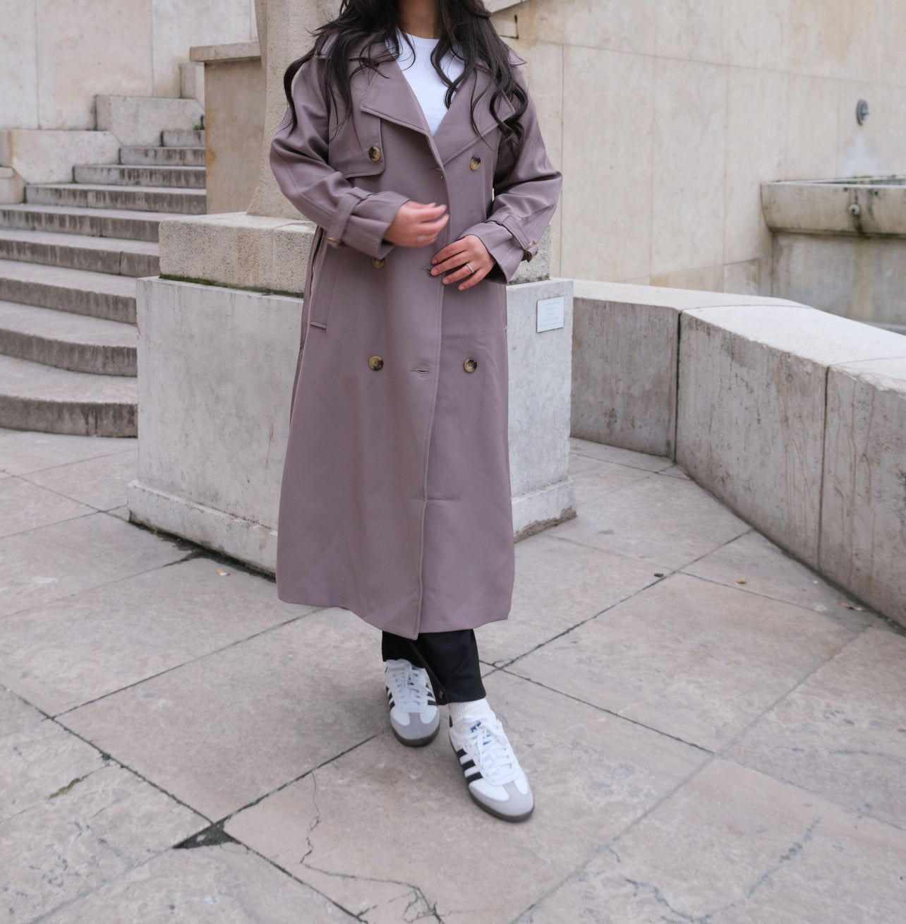 Trench Oversize Fluide Julia Taupe