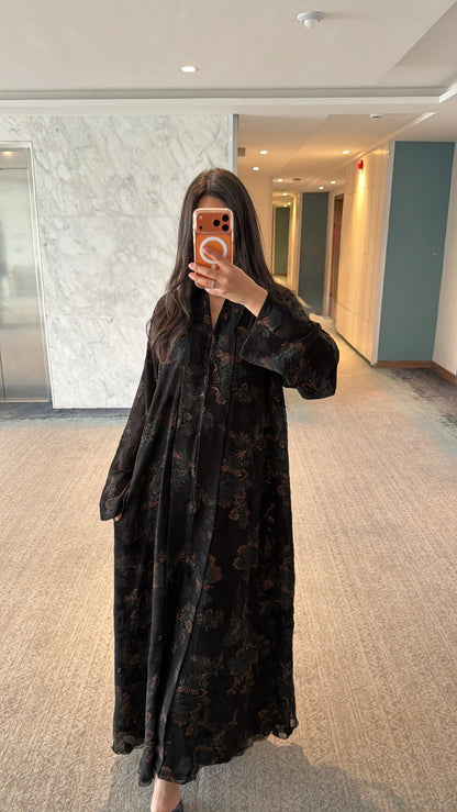 Abaya Dubai Collection Prestige Medinilla Transparente