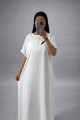 White Slip Dress – Premium Korean Nidah