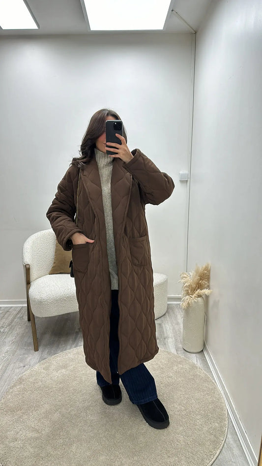 Manteau Long Oversize Matelassé Sira MissChadou