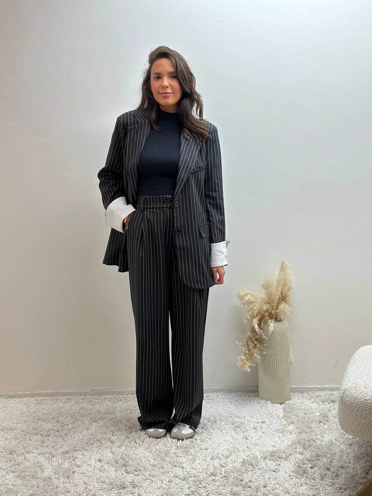 Ensemble Blazer Pantalon à Rayures Jiji