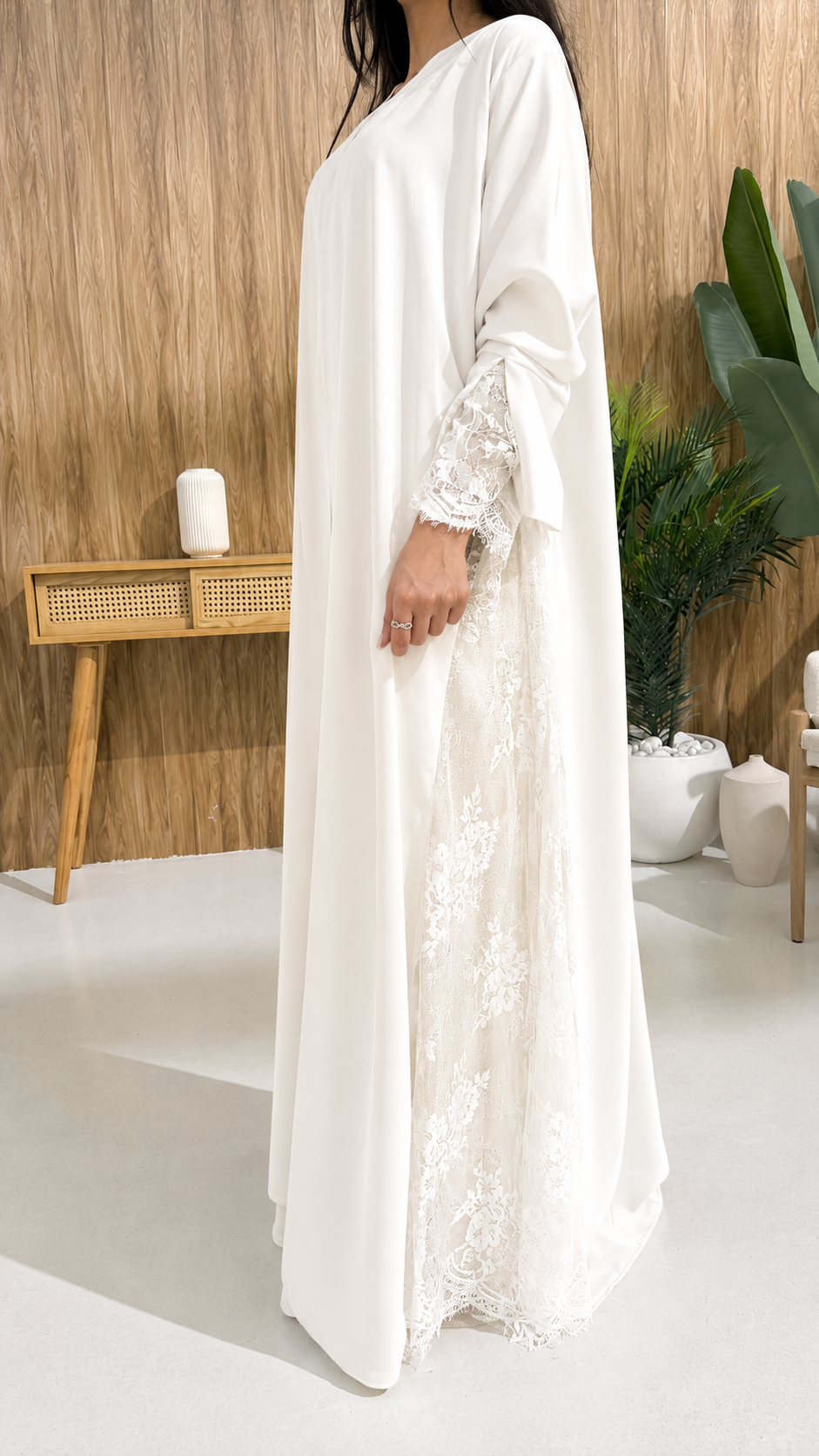 Kimono Lulwa Blanc – Nidah Coréen Premium