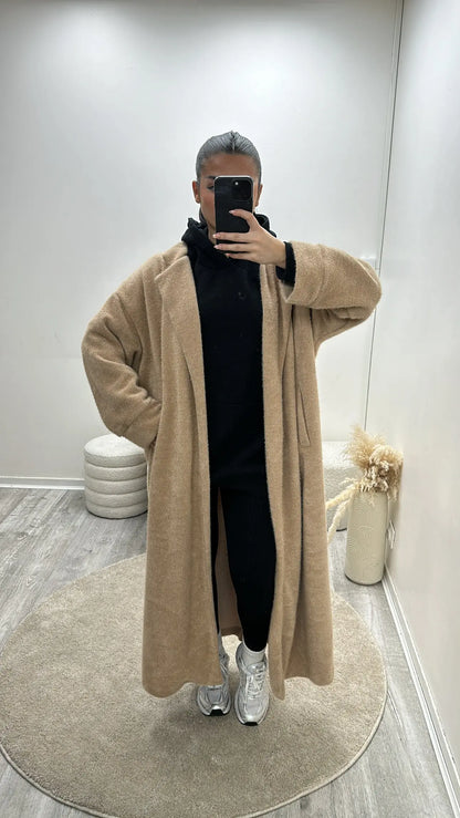 Manteau Long Oversize Camel MissChadou