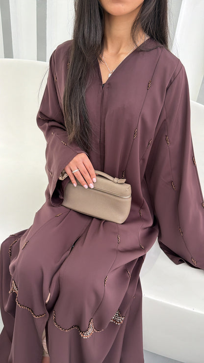Abaya Dubai Al Jafiliya Marron