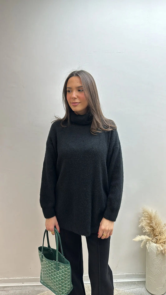 Pull Col Roulé Mohair Oversize Alexia MissChadou