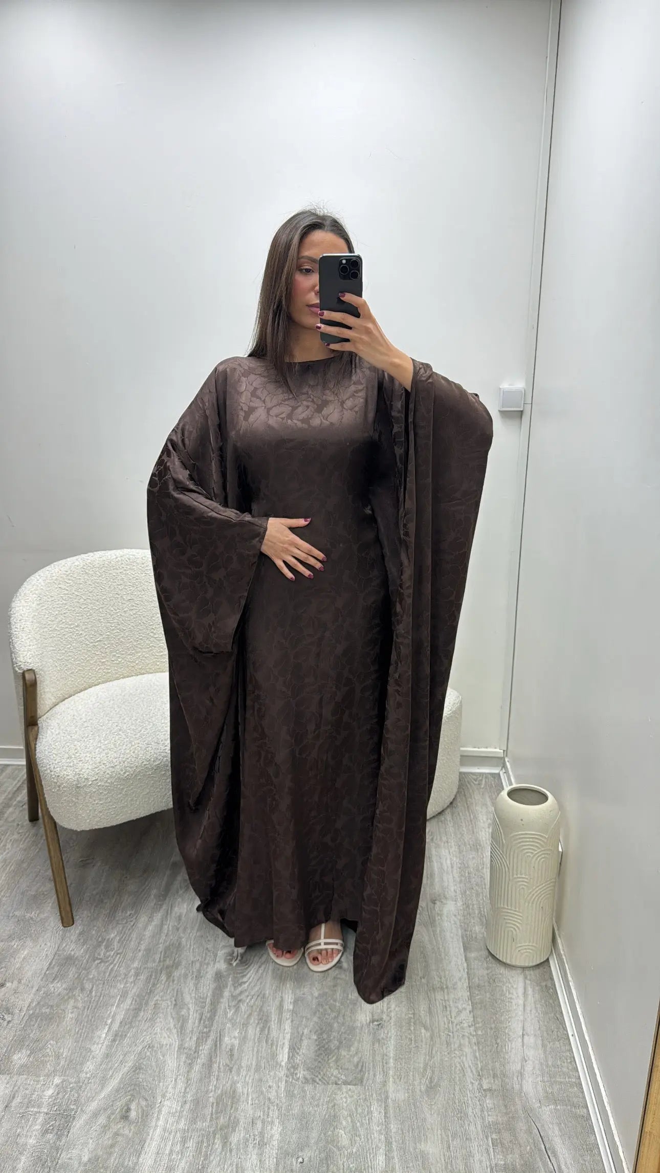 Abaya à manches chauves-souris racha Miss Chadou