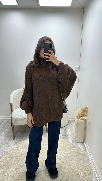 Pull Col Roulé Laine Oversize Aline MissChadou