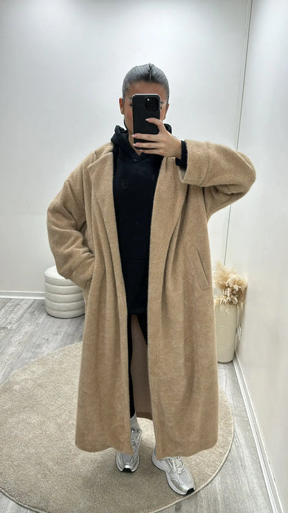 Manteau Long Oversize Camel MissChadou