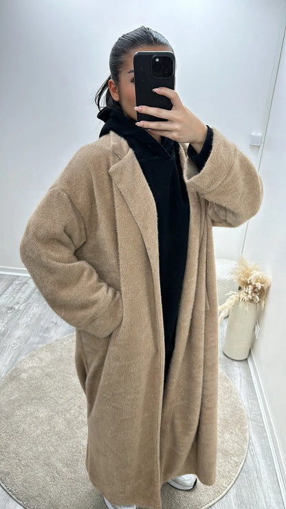 Manteau Long Oversize Camel MissChadou