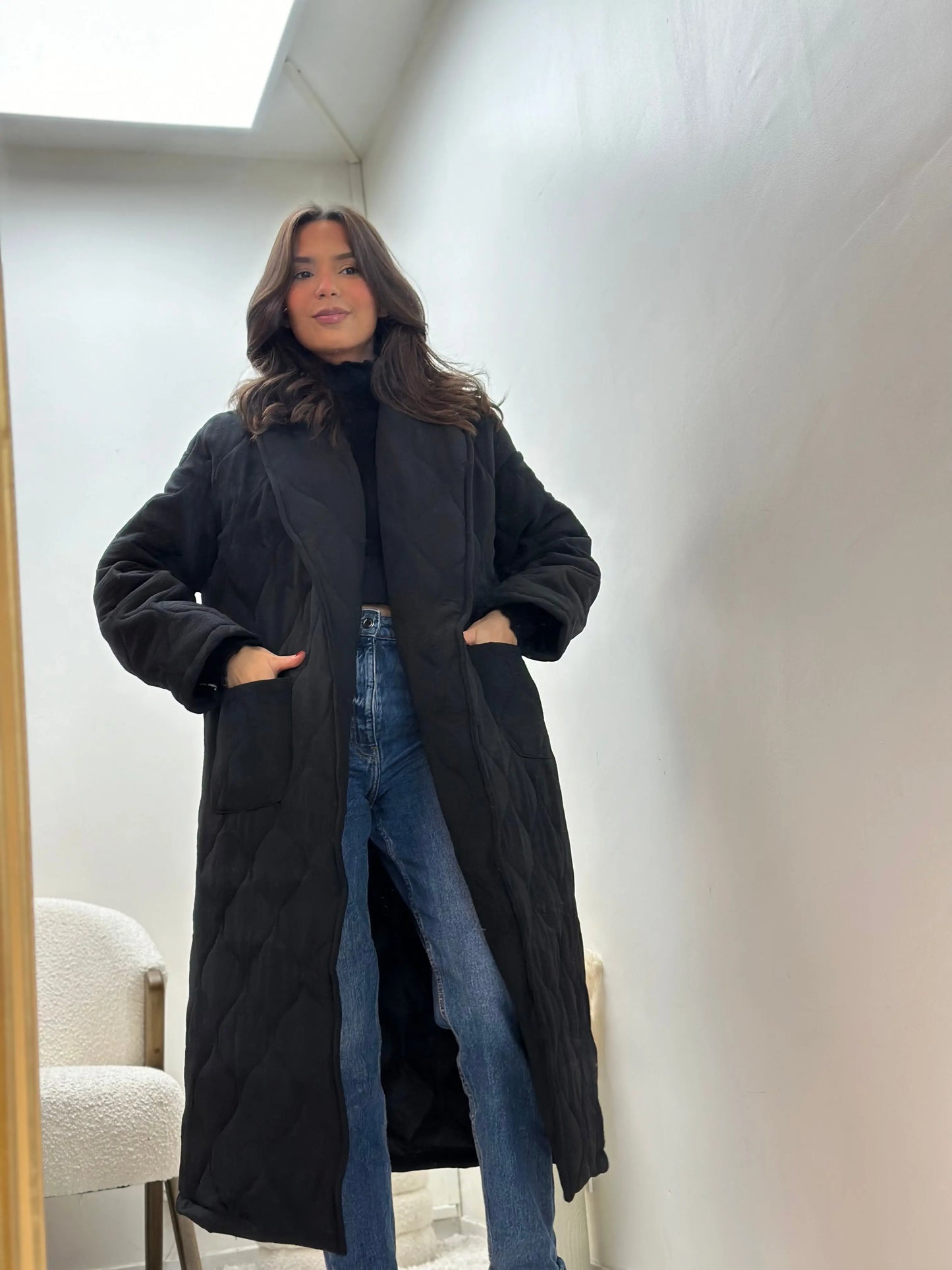 Manteau Long Oversize Matelassé Sira MissChadou