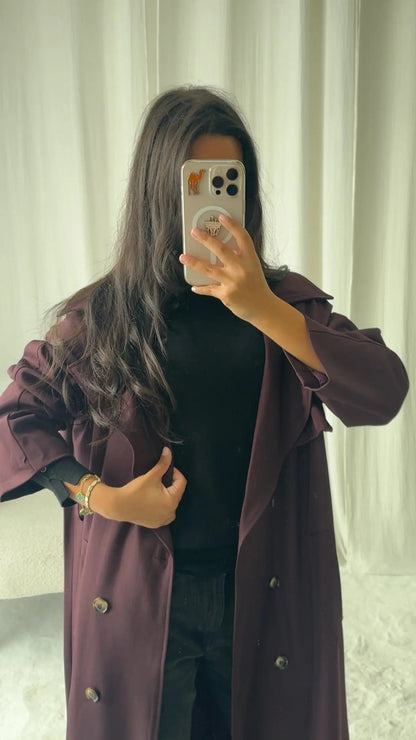 Trench Long Fluide Oversize Esma MissChadou