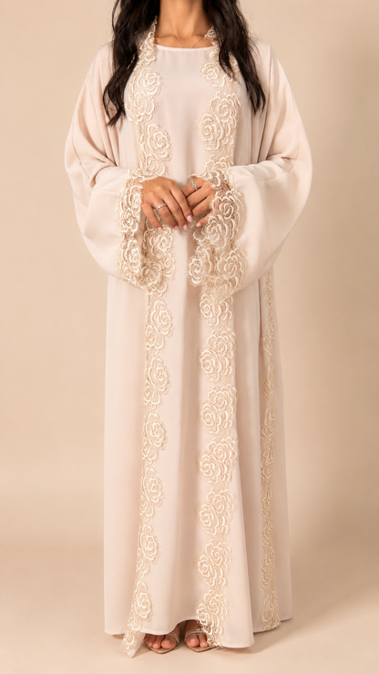 Kimono Sultana Beige – Nidah Coréen Premium