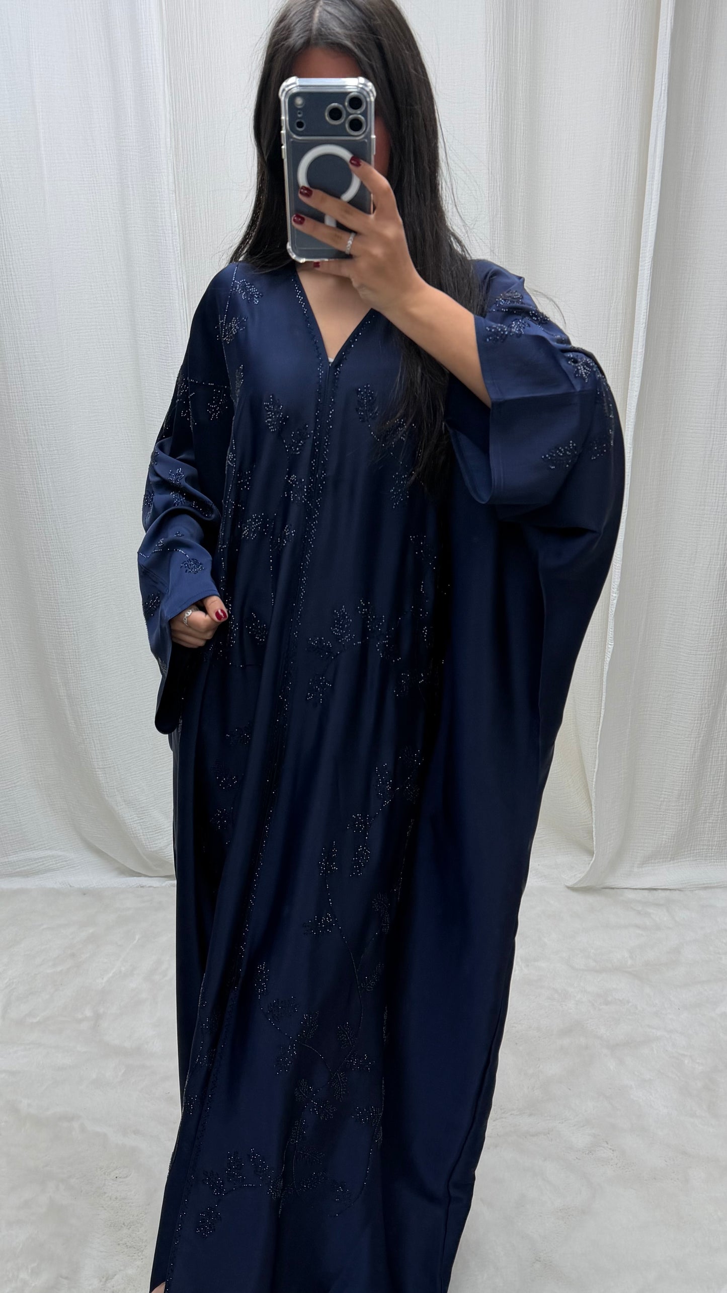 Abaya Butterfly Bleu Marine –